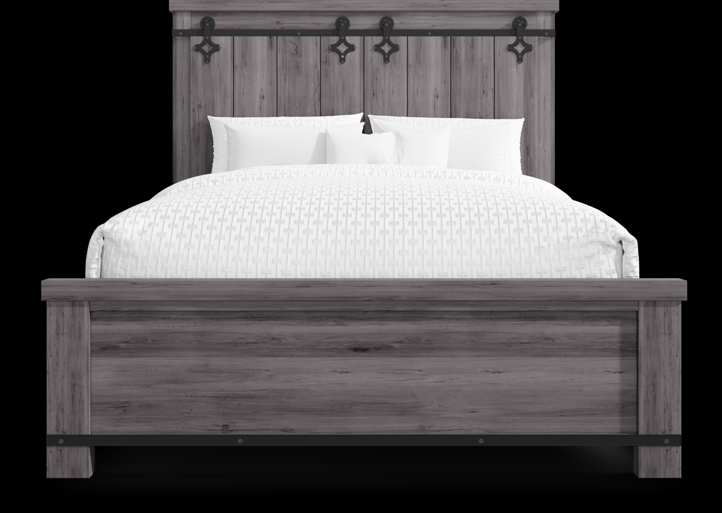 Barinas Gray 3 Pc Queen Bed - Thumbnail - Image 3