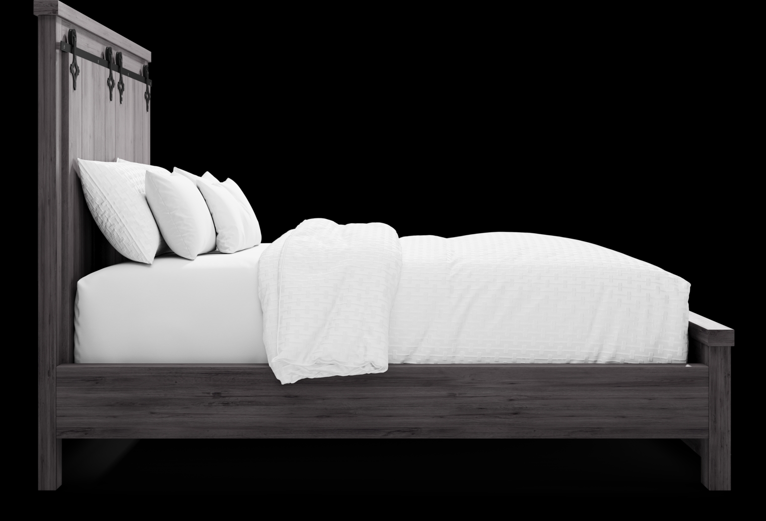 Barinas Gray 3 Pc Queen Bed - Thumbnail - Image 4