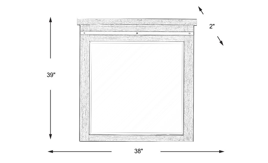 Dimension Image. Please refer to the Dimension Tab on this page for dimension details.
