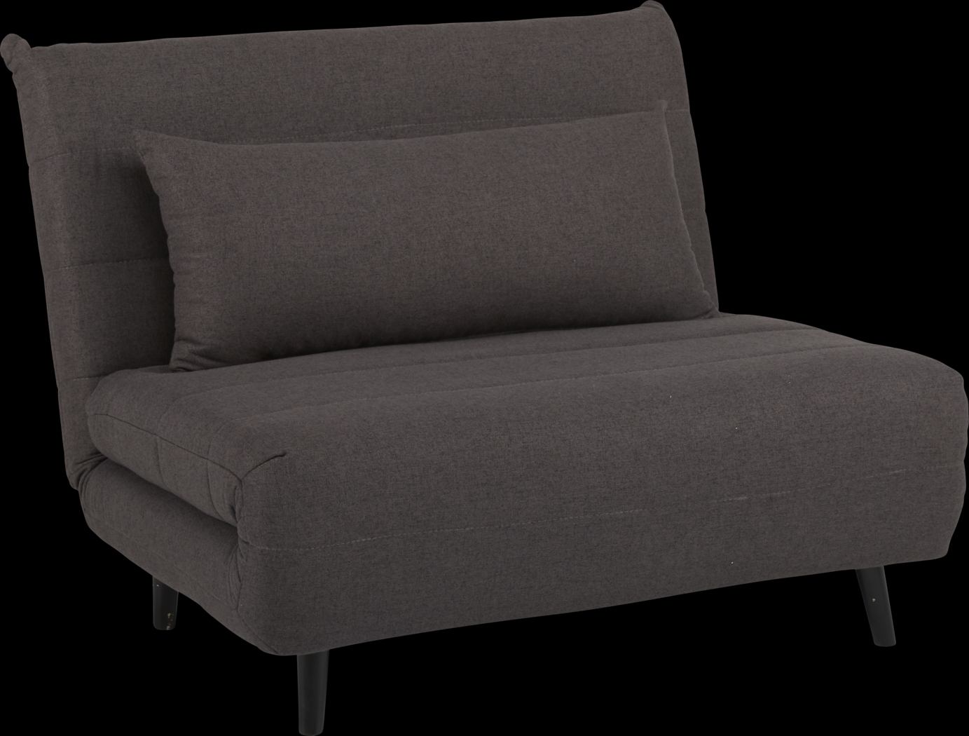 Kids Baris Charcoal Sleeper Chair - Thumbnail - Image 1