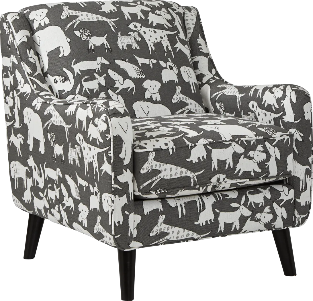 Barkley Heights Dog Patterned Accent Chair - Thumbnail - Image 1