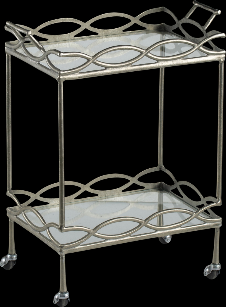 Barkmeyer Silver Bar Cart - Thumbnail - Image 1