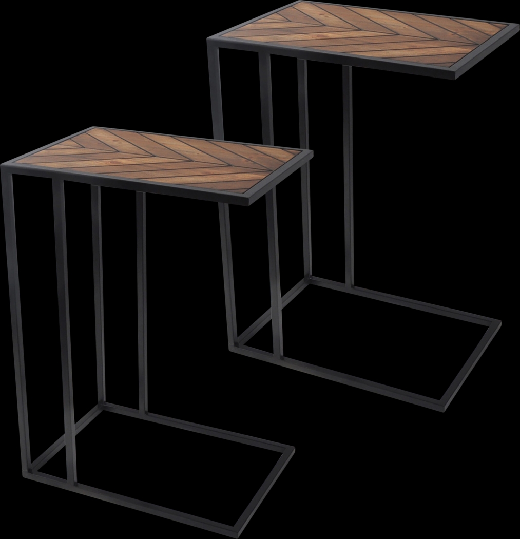 Barlaben Brown Accent Table, Set of 2 - Thumbnail - Image 1