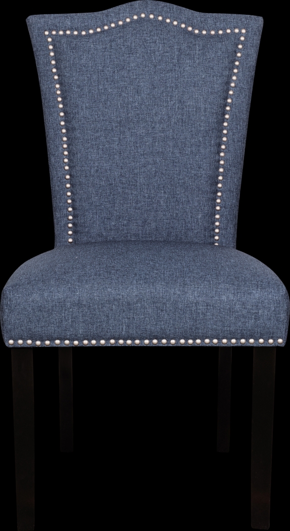Barles Blue Side Chair - Thumbnail - Image 5