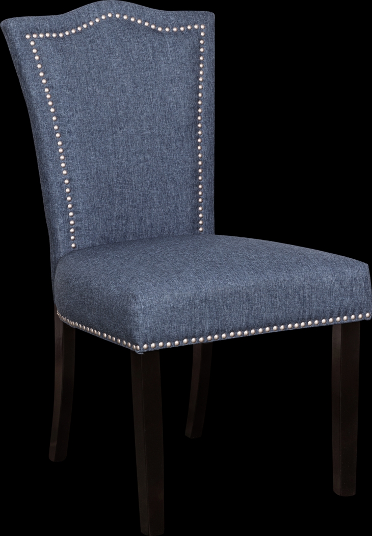 Barles Blue Side Chair - Thumbnail - Image 1