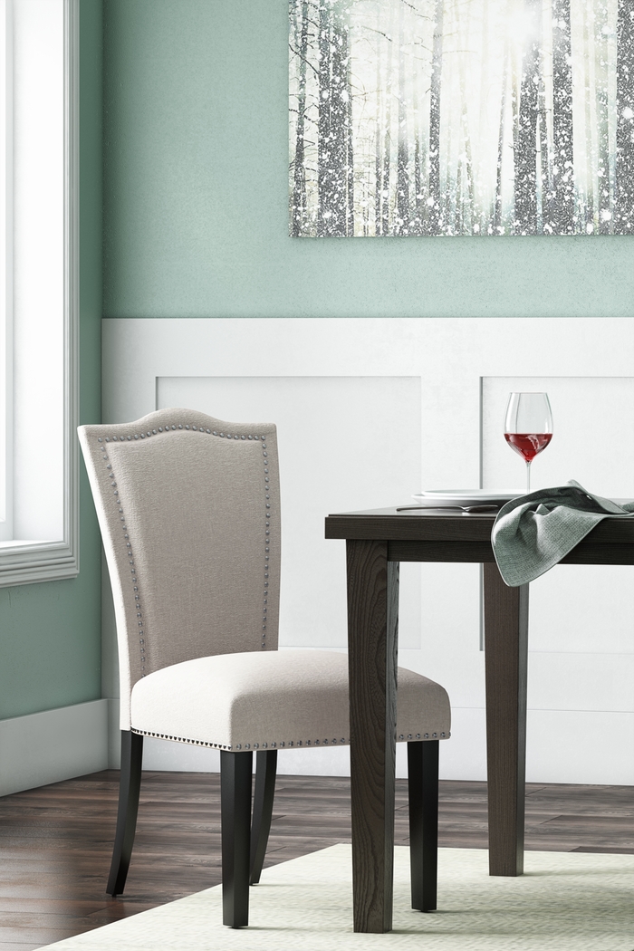 Barles Light Gray Side Chair - Thumbnail - Image 6