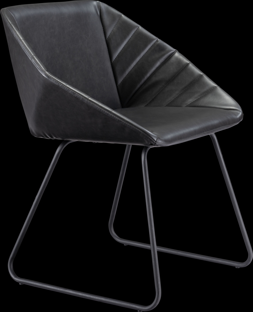 Barliff Black Dining Chair, Set of 2 - Thumbnail - Image 3