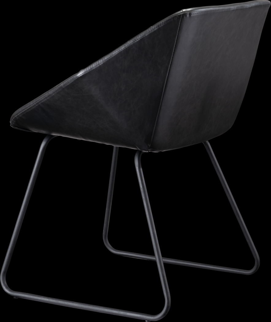 Barliff Black Dining Chair, Set of 2 - Thumbnail - Image 4