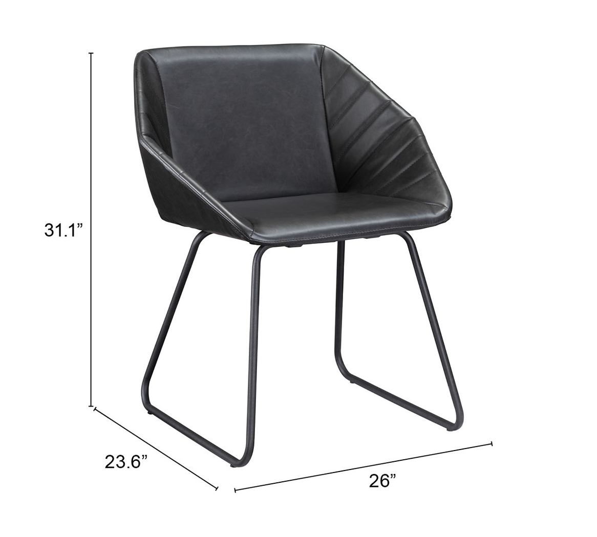 Barliff Black Dining Chair, Set of 2 - Thumbnail - Image 10