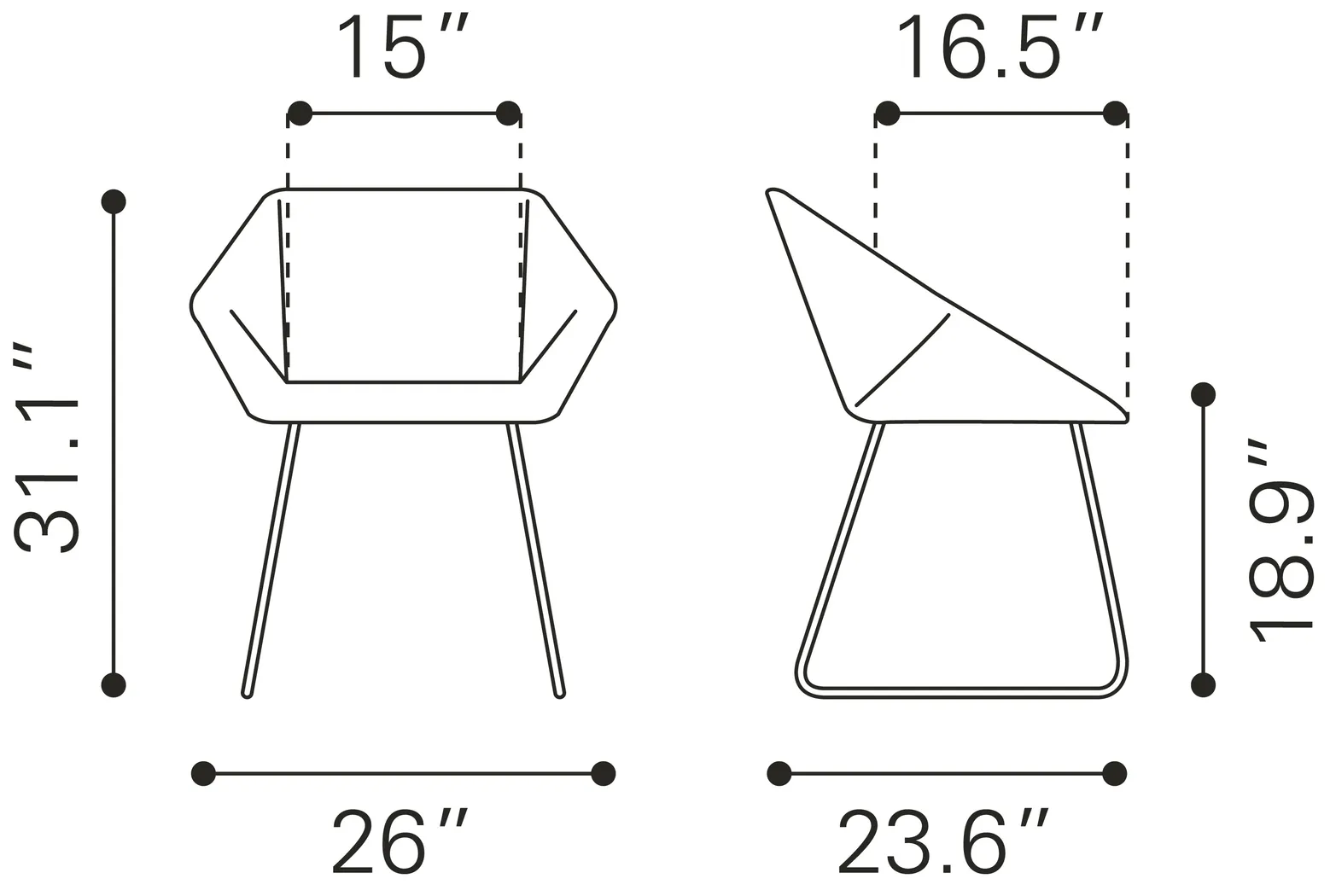 Barliff White Dining Chair, Set of 2 - Thumbnail - Image 11