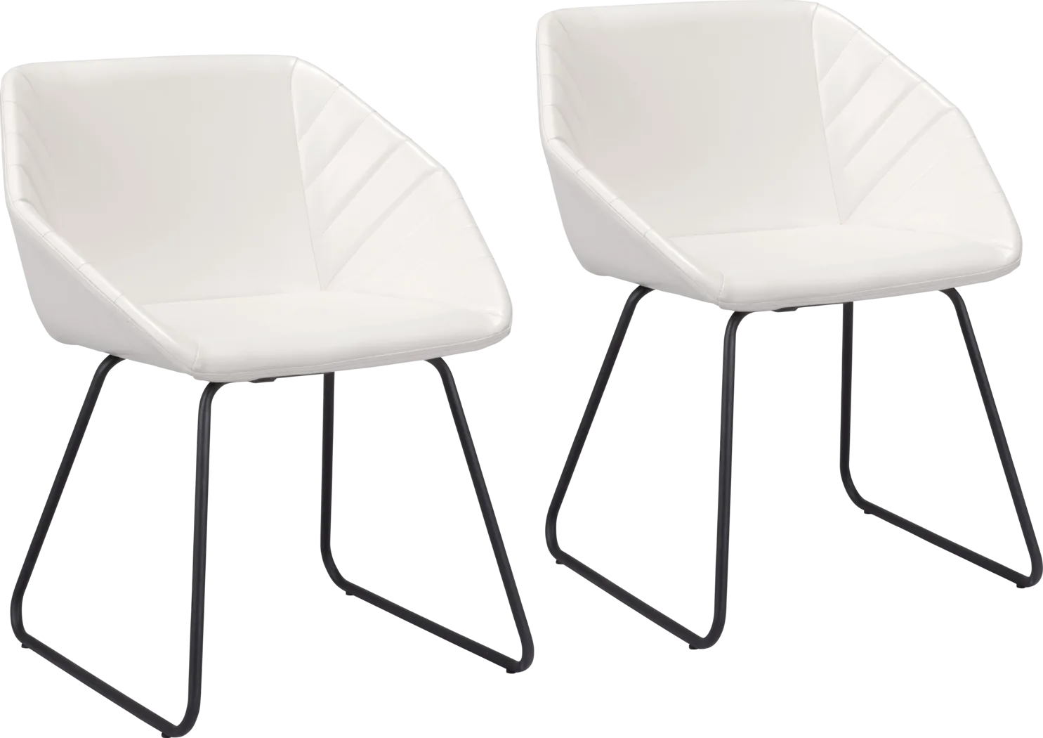 Barliff White Dining Chair, Set of 2 - Thumbnail - Image 1