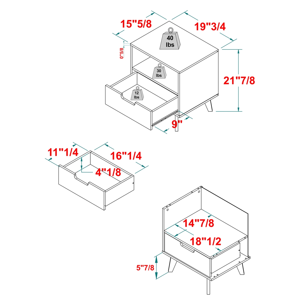 Barmeltter Brown Nightstand - Thumbnail - Image 6