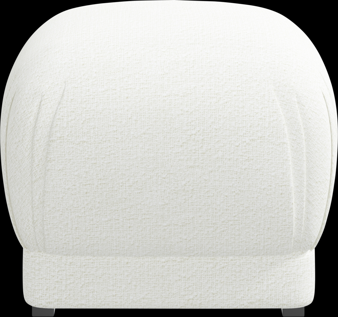 Barn Chic White Ottoman - Thumbnail - Image 2