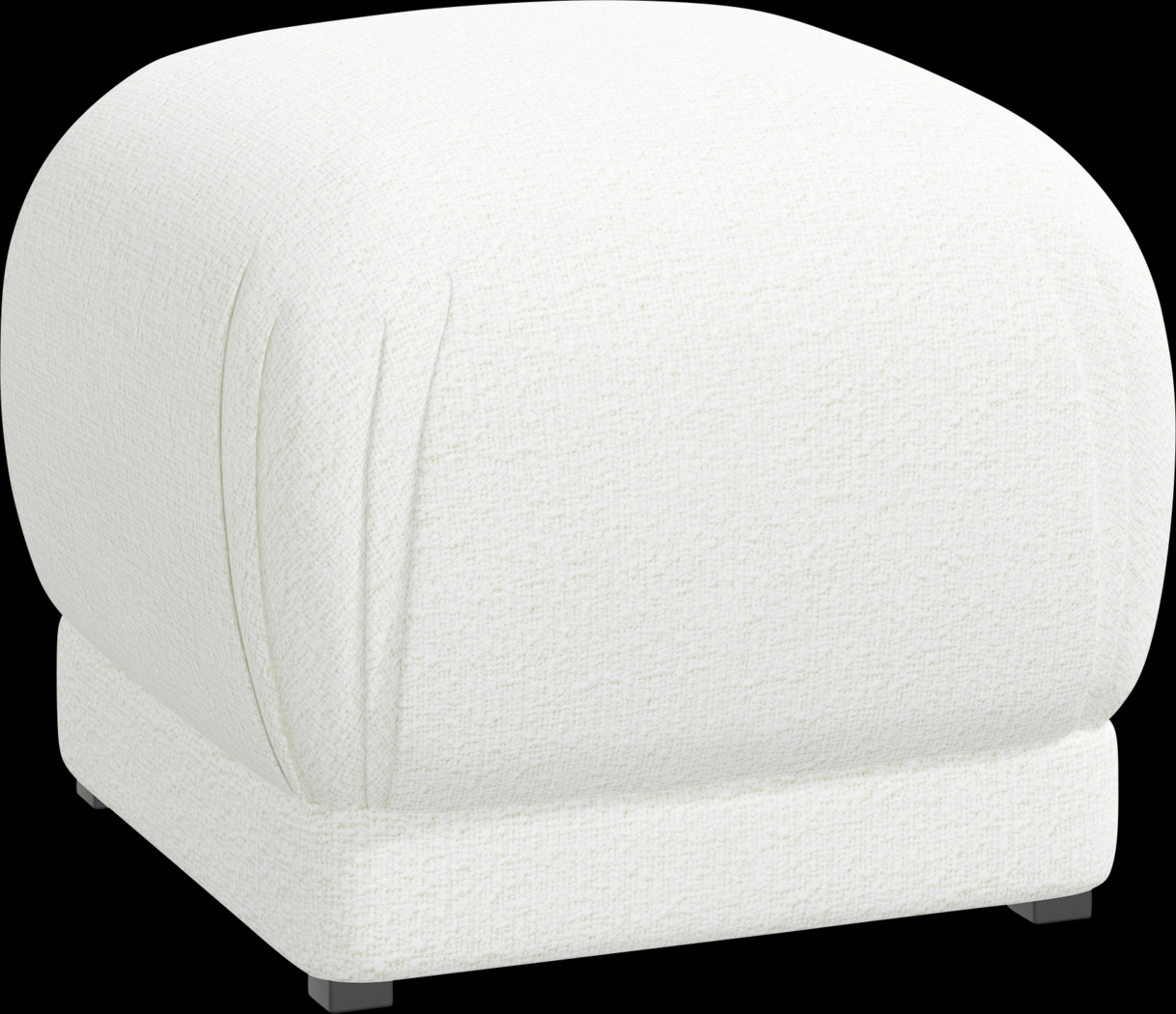 Barn Chic White Ottoman - Thumbnail - Image 1