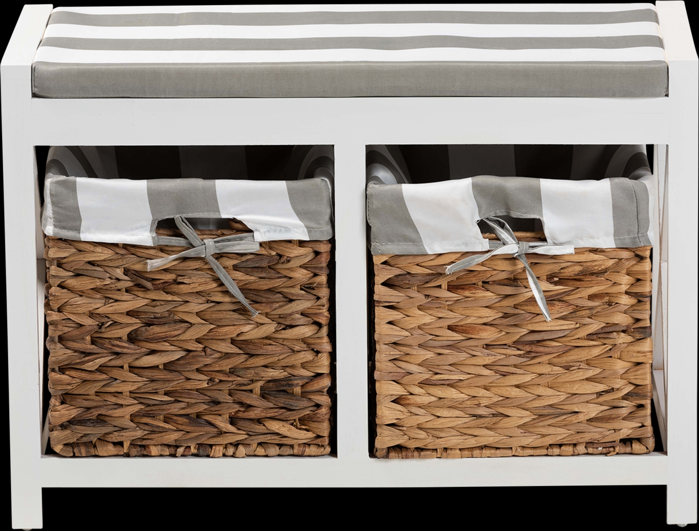 Barnelle White Accent Bench - Thumbnail - Image 3