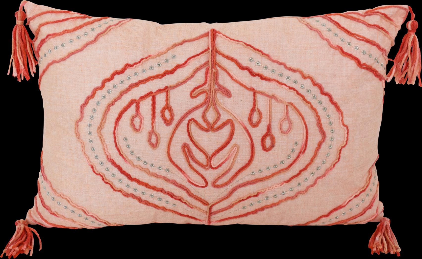 Barnesdale Coral Throw Pillow - Thumbnail - Image 1