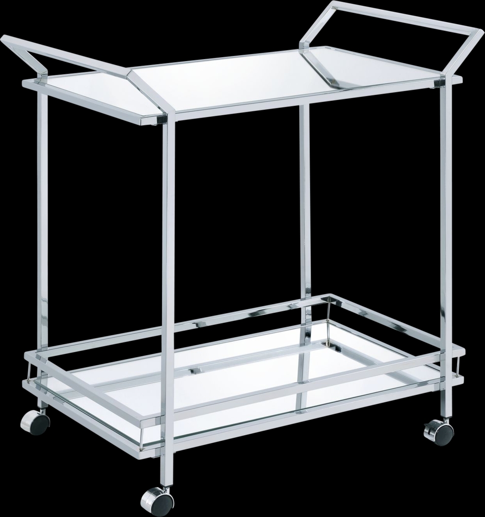 Barnette Silver Bar Cart - Thumbnail - Image 1