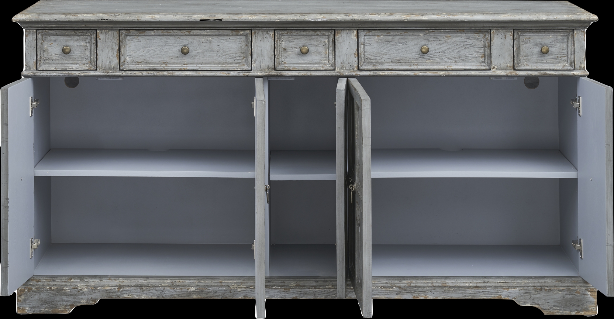 Barnisdale Gray Credenza - Thumbnail - Image 5