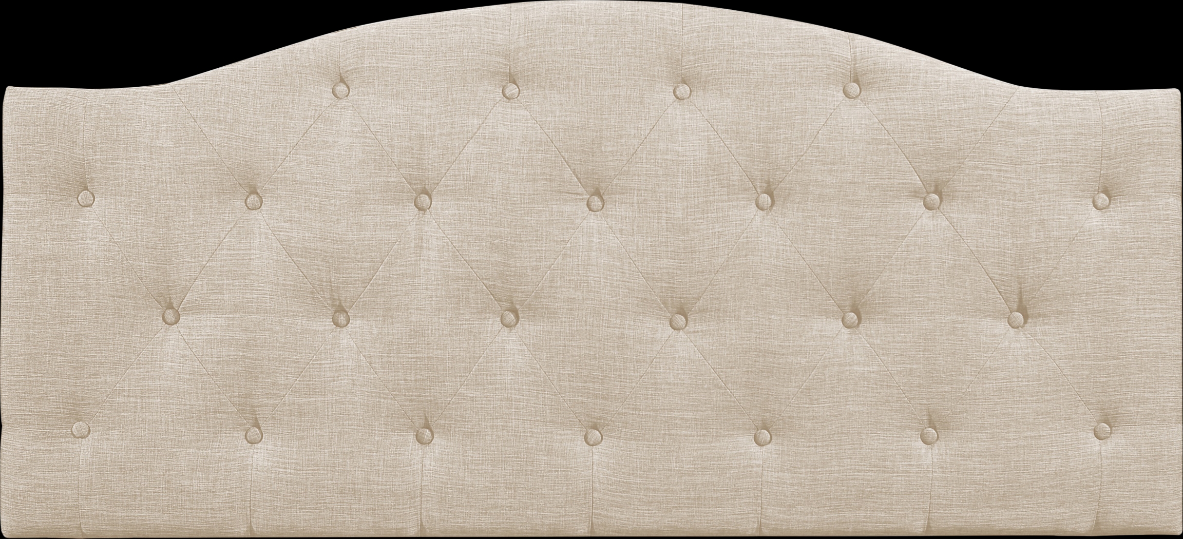 Barnsdale Beige King Upholstered Headboard - Thumbnail - Image 1