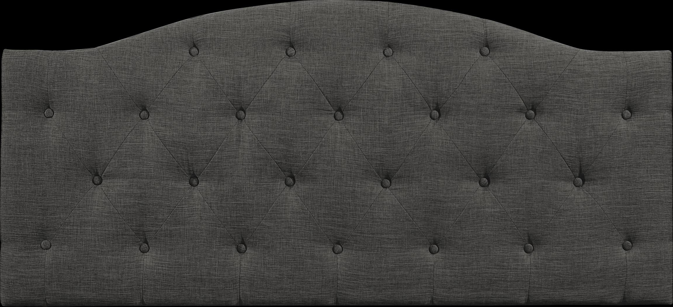Barnsdale Dark Gray King Upholstered Headboard - Thumbnail - Image 1