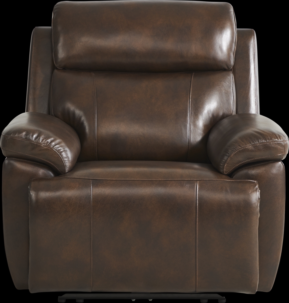 Barolo Brown Leather 8 Pc Triple Power Reclining Living Room with Massage and Heat - Thumbnail - Image 17