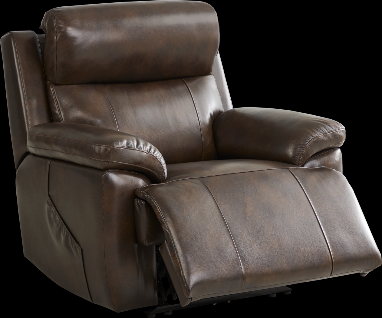 Barolo Brown Leather 8 Pc Triple Power Reclining Living Room with Massage and Heat - Thumbnail - Image 18