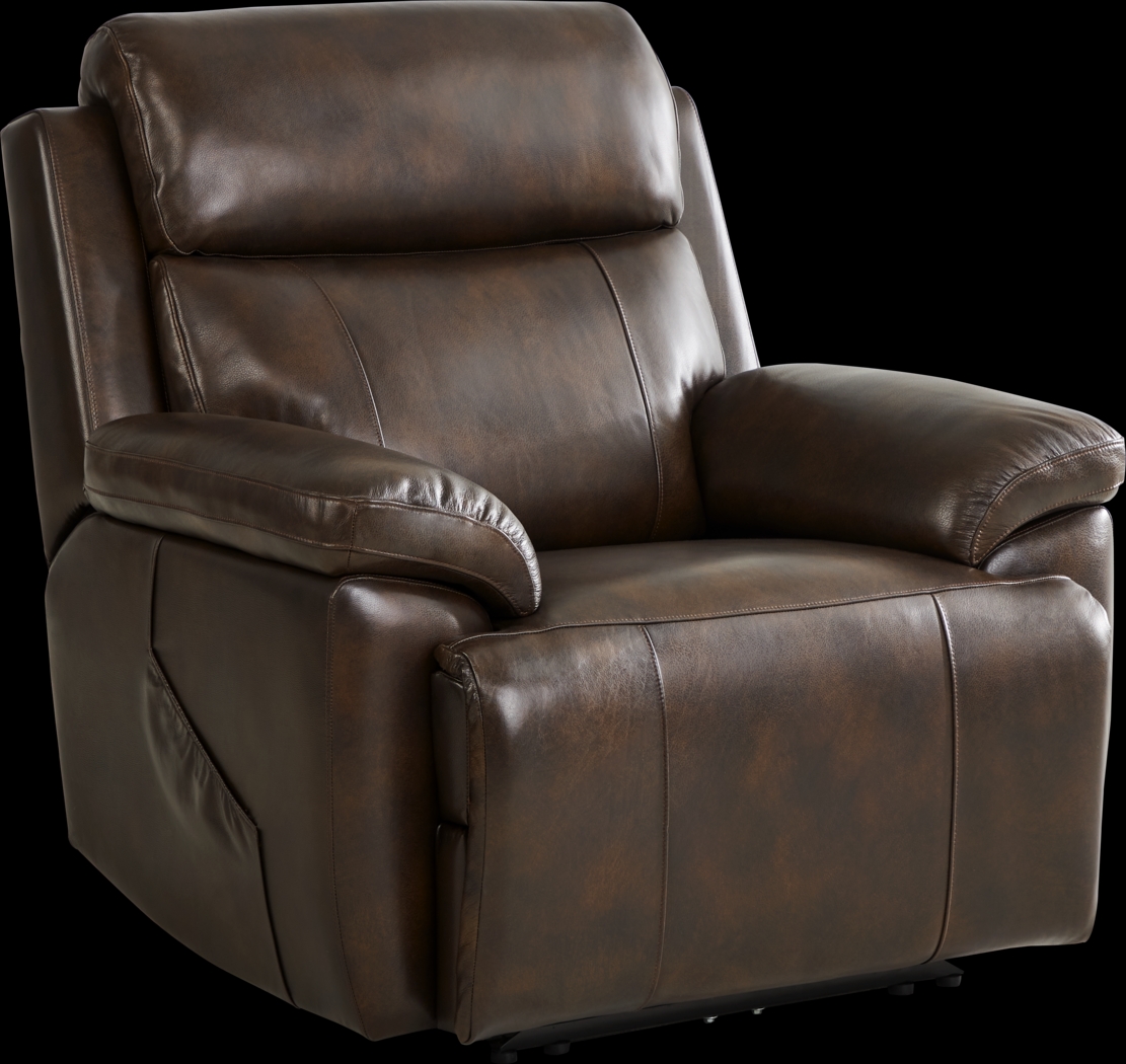 Barolo Brown Leather 8 Pc Triple Power Reclining Living Room with Massage and Heat - Thumbnail - Image 16
