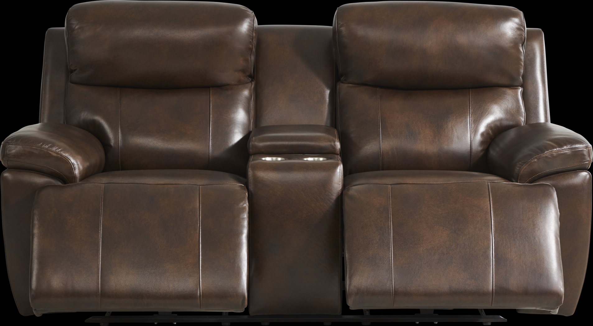 Barolo Brown Leather 8 Pc Triple Power Reclining Living Room with Massage and Heat - Thumbnail - Image 12
