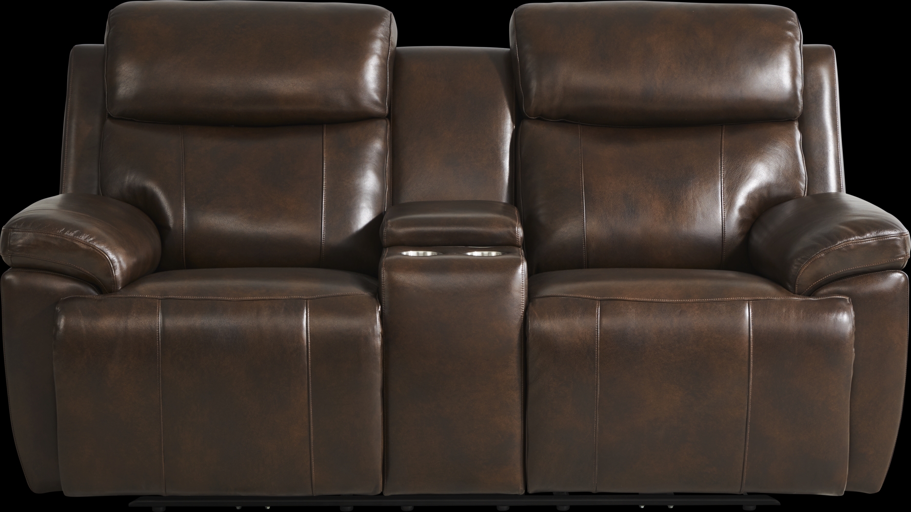 Barolo Brown Leather 8 Pc Triple Power Reclining Living Room with Massage and Heat - Thumbnail - Image 11