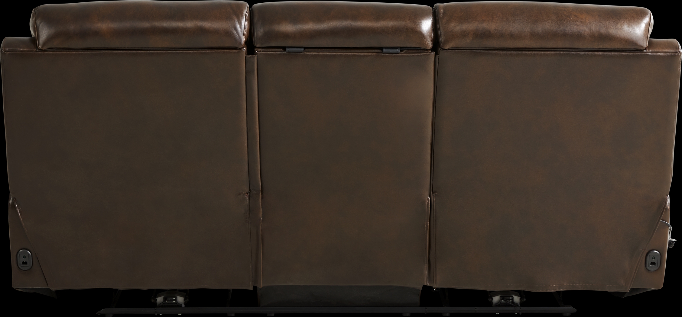 Barolo Brown Leather 8 Pc Triple Power Reclining Living Room with Massage and Heat - Thumbnail - Image 5