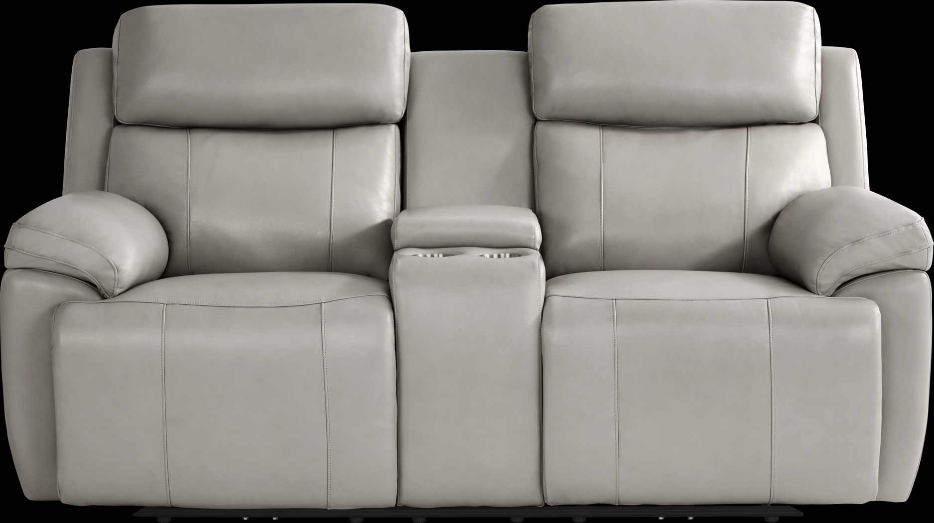 Barolo Dove Leather 5 Pc Triple Power Reclining Living Room with Massage and Heat - Thumbnail - Image 12