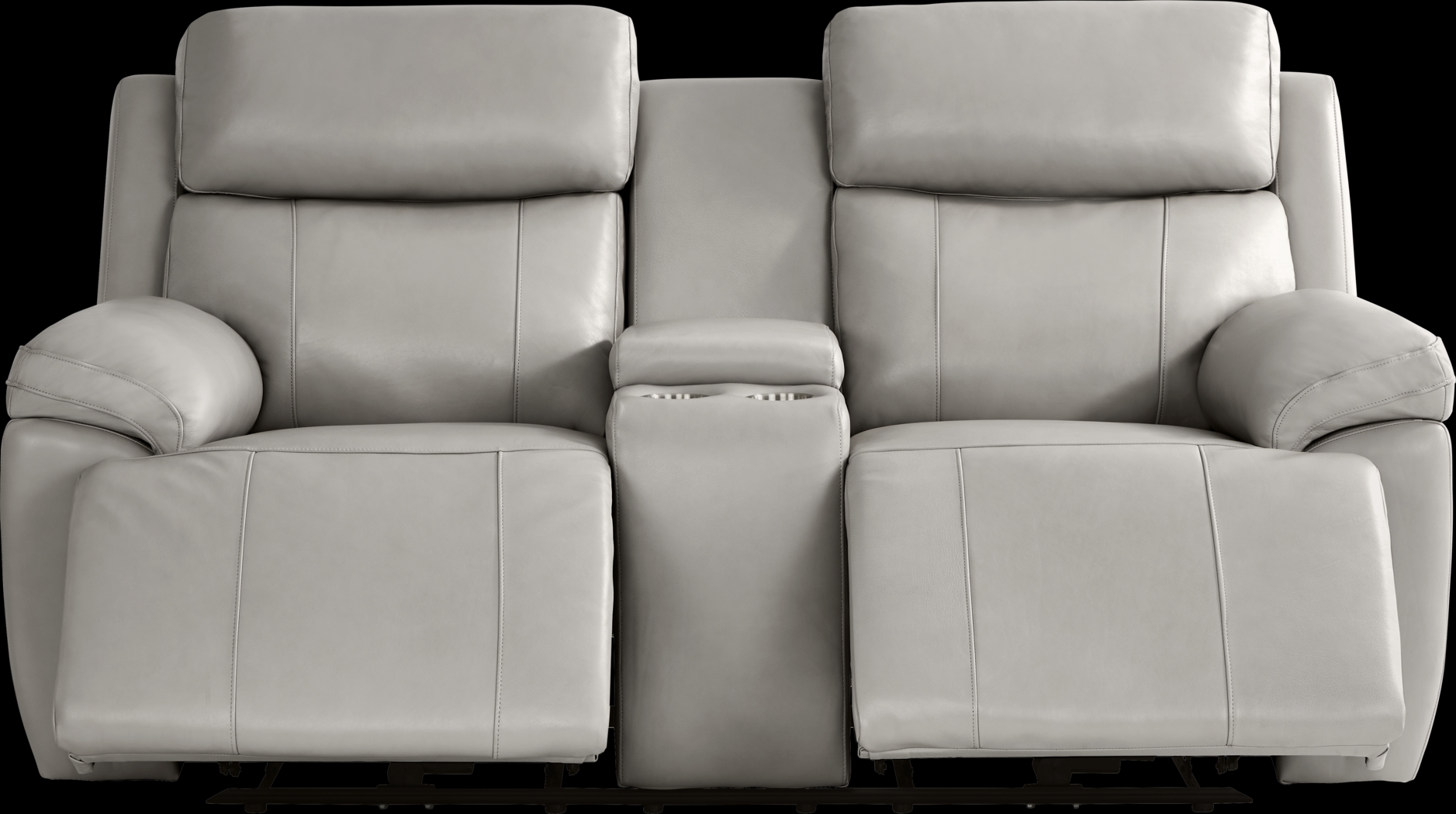 Barolo Dove Leather 5 Pc Triple Power Reclining Living Room with Massage and Heat - Thumbnail - Image 11