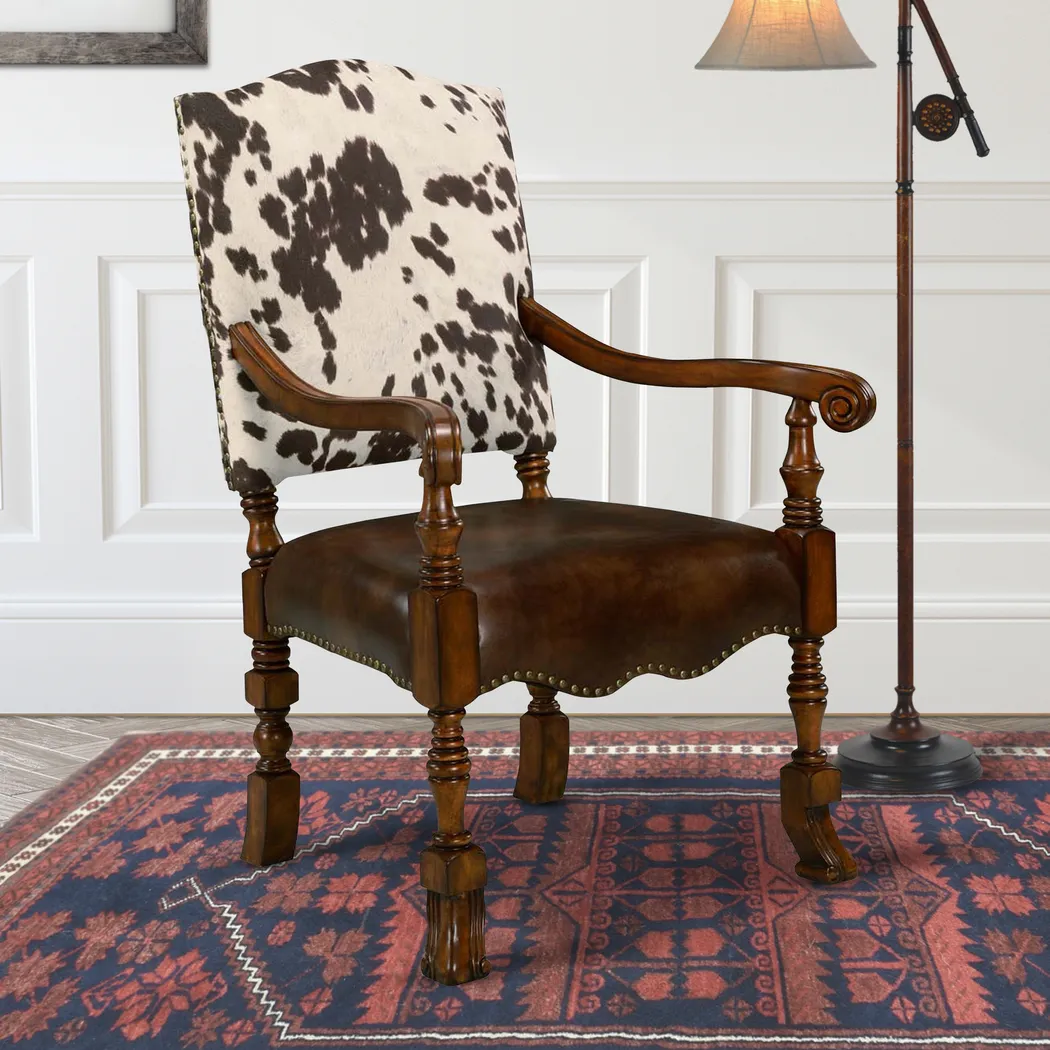 Baronne Brown Accent Chair - Thumbnail - Image 3