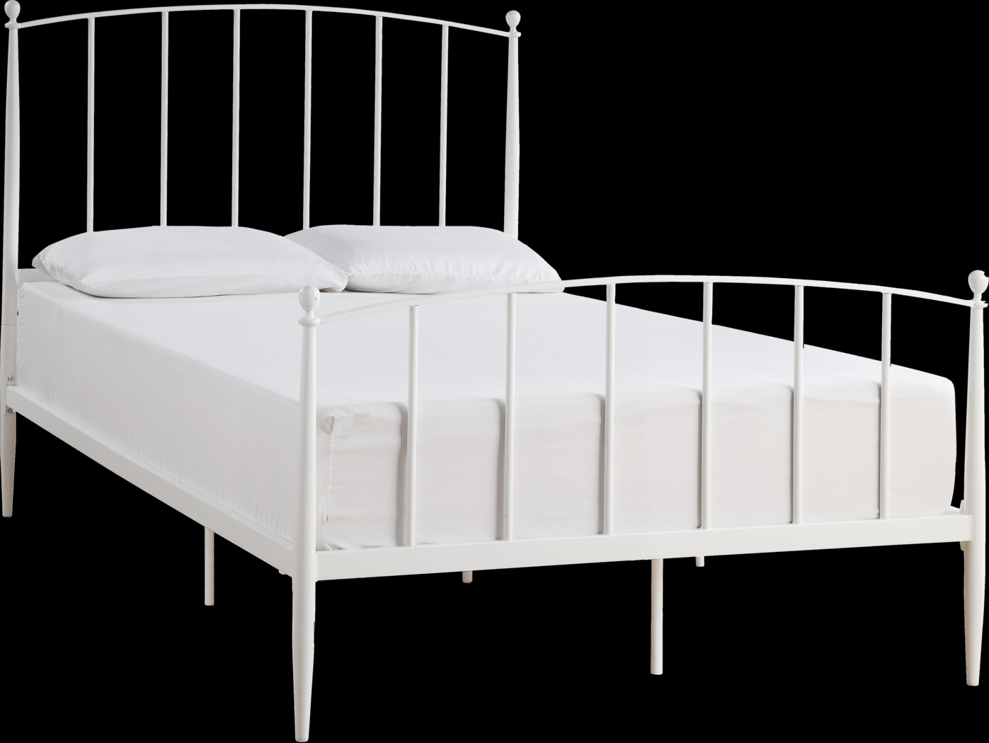Baronwood White Full Platform Bed - Thumbnail - Image 1