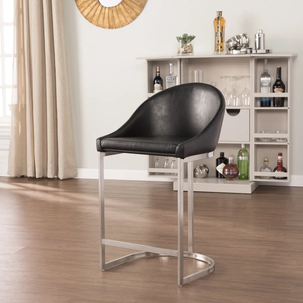 Barony Black Counter Height Stool - Thumbnail - Image 2