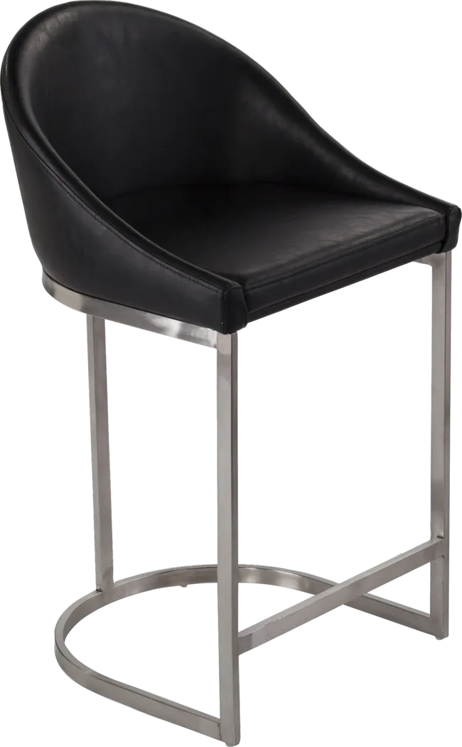 Barony Black Counter Height Stool - Thumbnail - Image 1