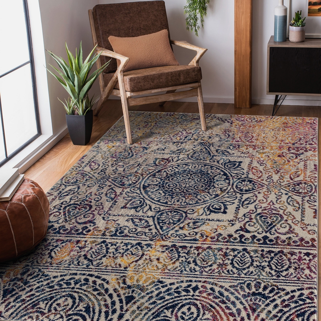 Baroux Multi 7'6 x 9'6 Rug - Thumbnail - Image 2