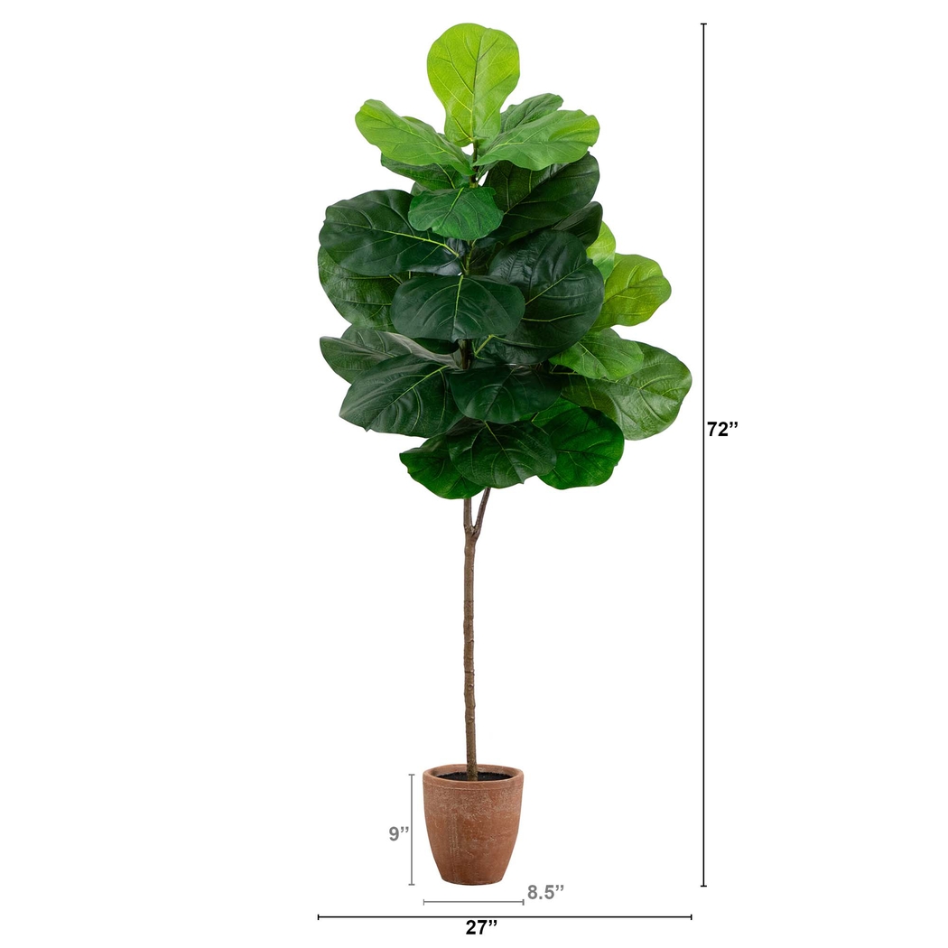 Barrasett II Green Artificial Fig Tree - Thumbnail - Image 7