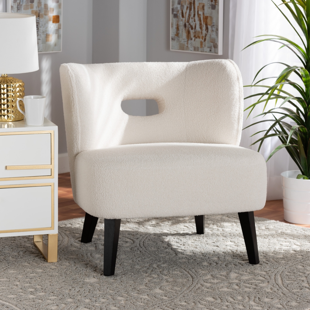 Barrataria Ivory Accent Chair - Thumbnail - Image 2