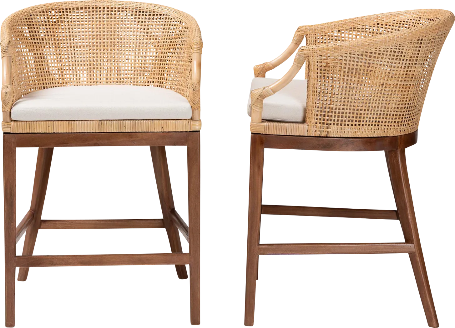 Barrely Brown Counter Height Stool, Set of 2 - Thumbnail - Image 4