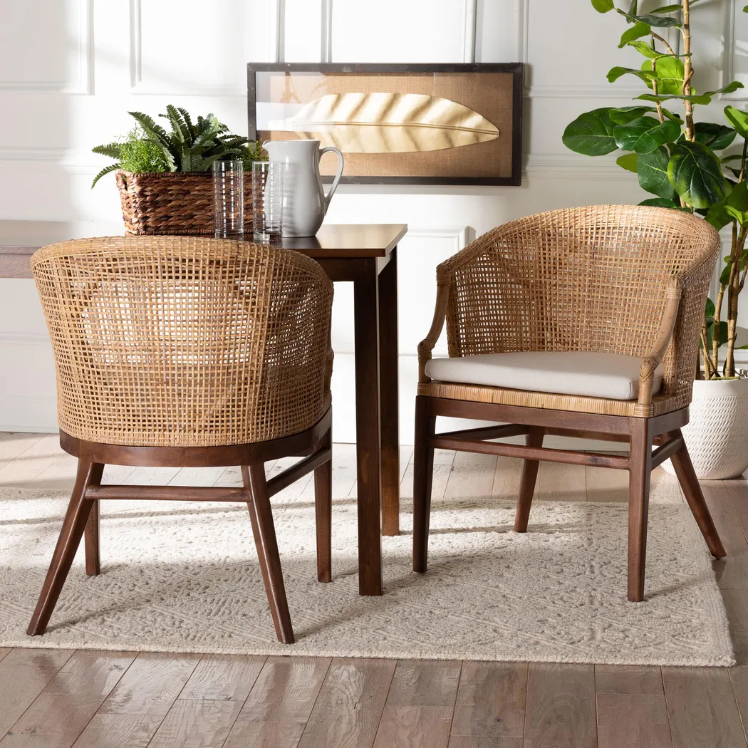 Barrely Brown Dining Chair, Set of 2 - Thumbnail - Image 2