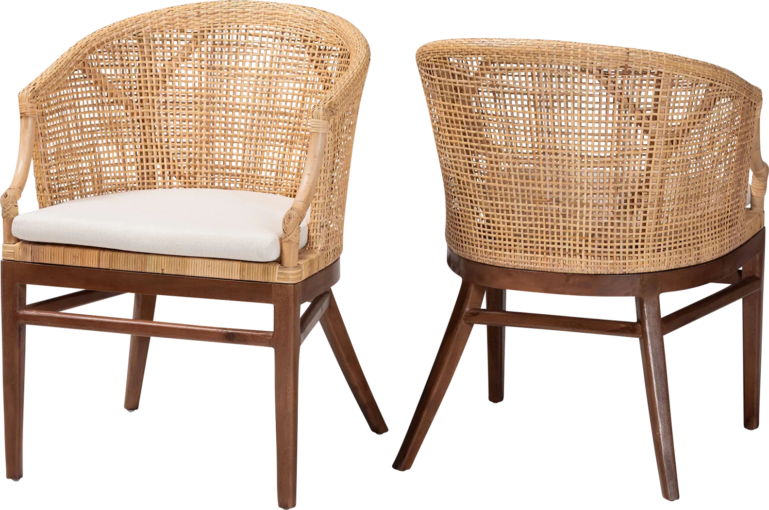 Barrely Brown Dining Chair, Set of 2 - Thumbnail - Image 1