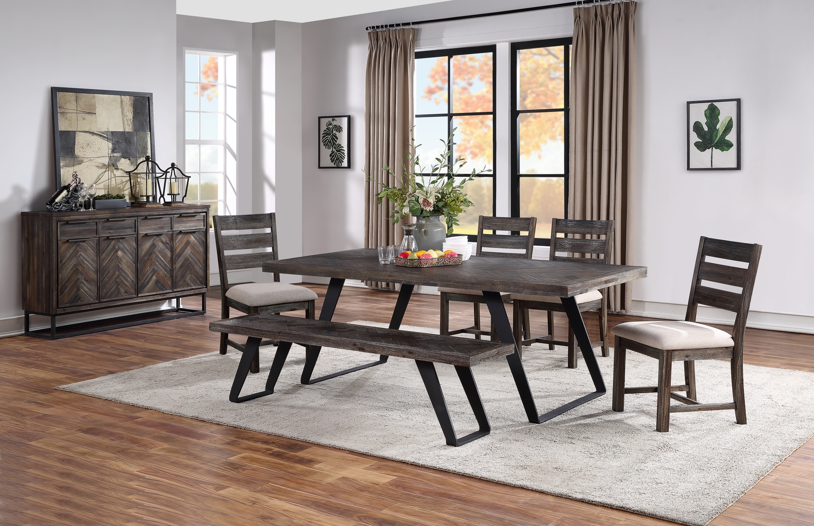 Barremore Brown Accent Bench - Thumbnail - Image 4