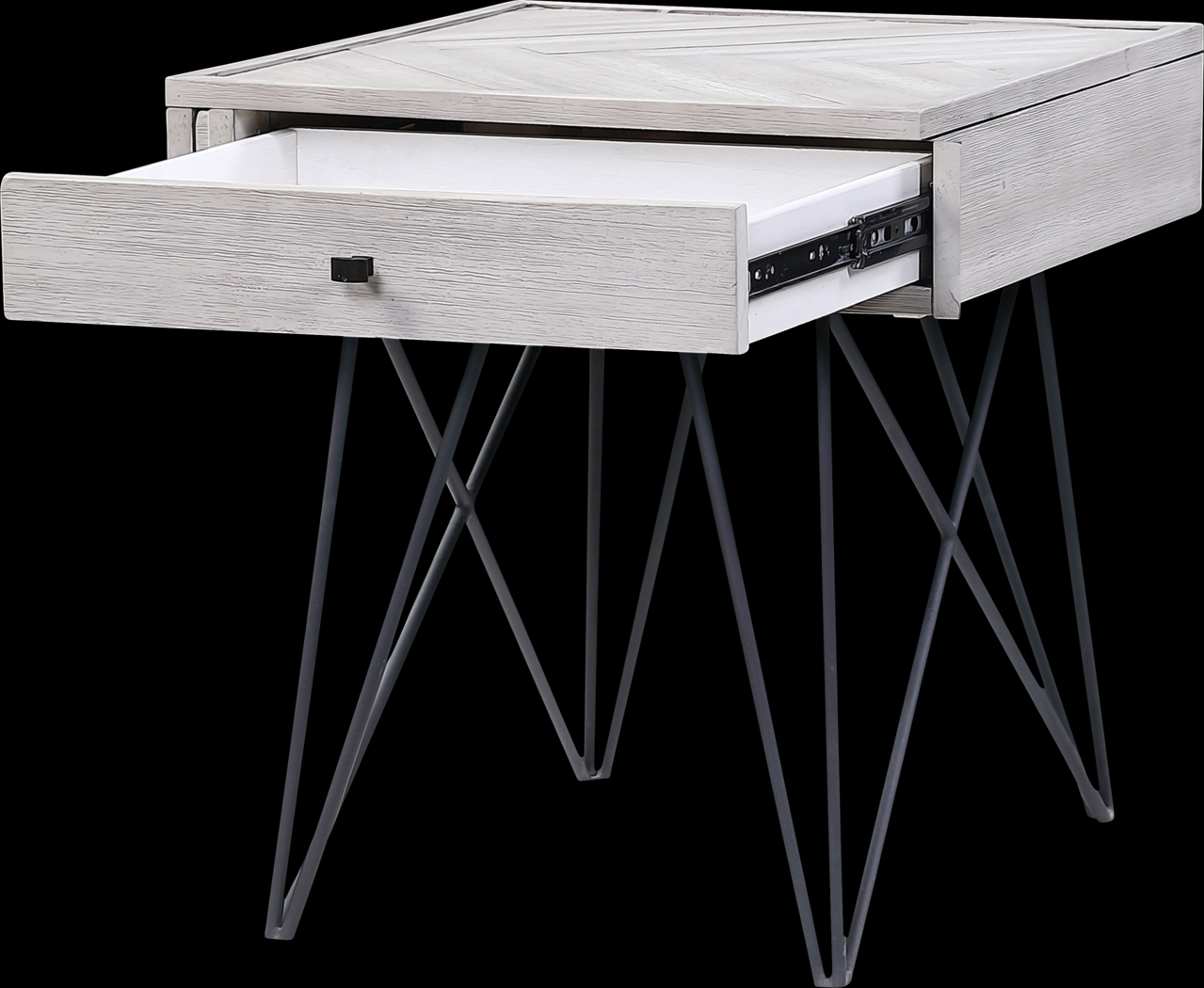 Barremore White End Table - Thumbnail - Image 3