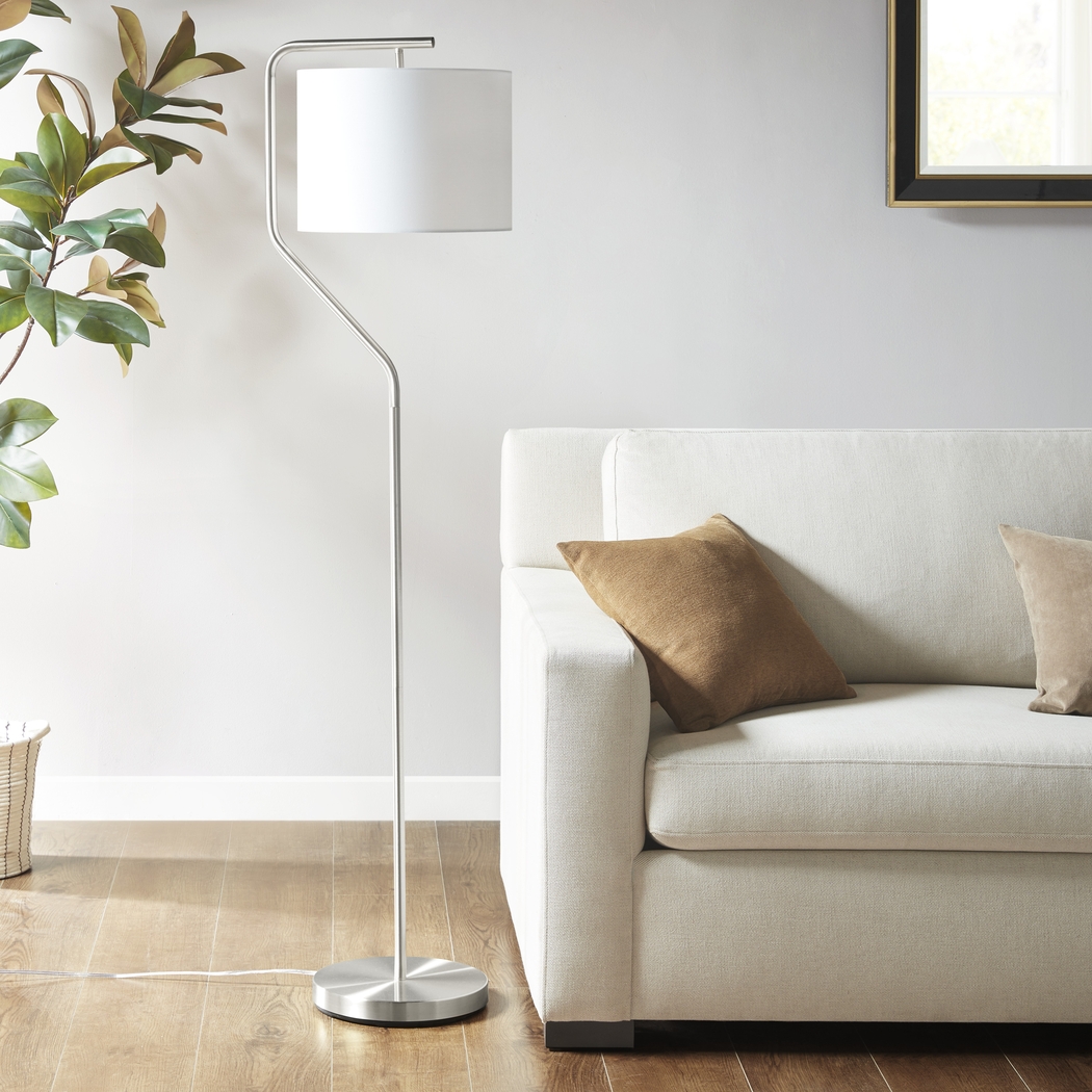 Barrett Alley Silver Floor Lamp - Thumbnail - Image 2
