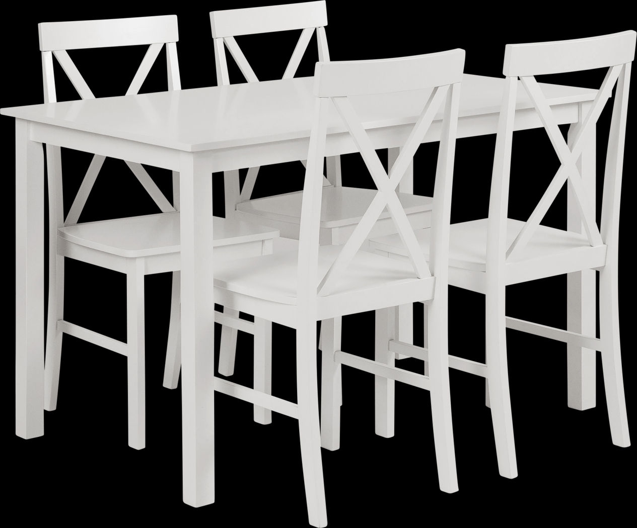 Barrette White 5 pc. Dining Set - Thumbnail - Image 1