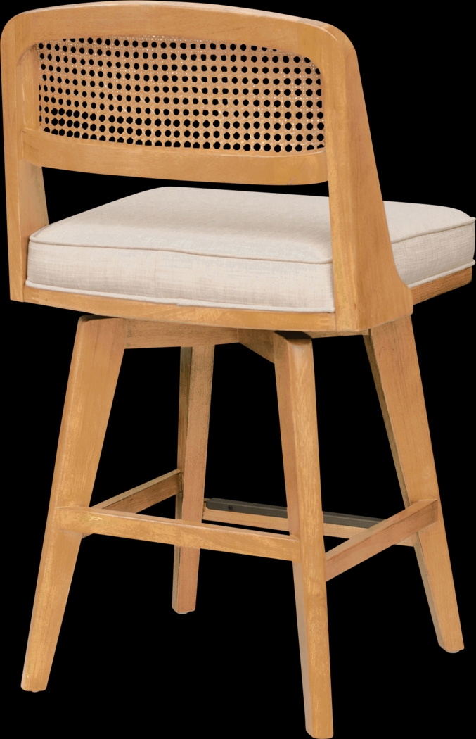 Barrhall Brown Swivel Counter Stool - Thumbnail - Image 4