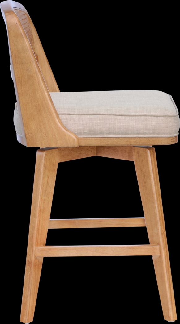 Barrhall Brown Swivel Counter Stool - Thumbnail - Image 5