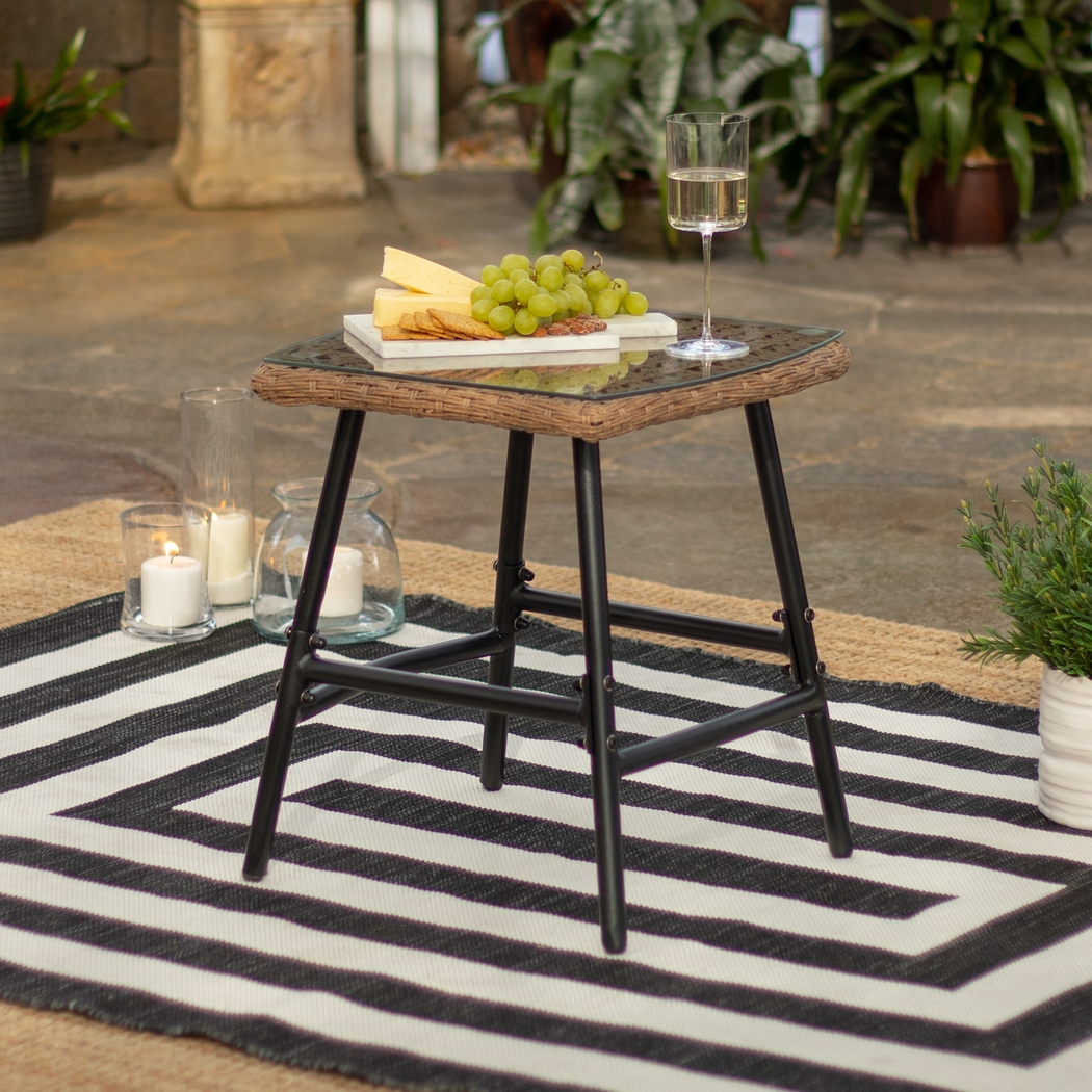 Barrhead Natural Outdoor End Table - Thumbnail - Image 2