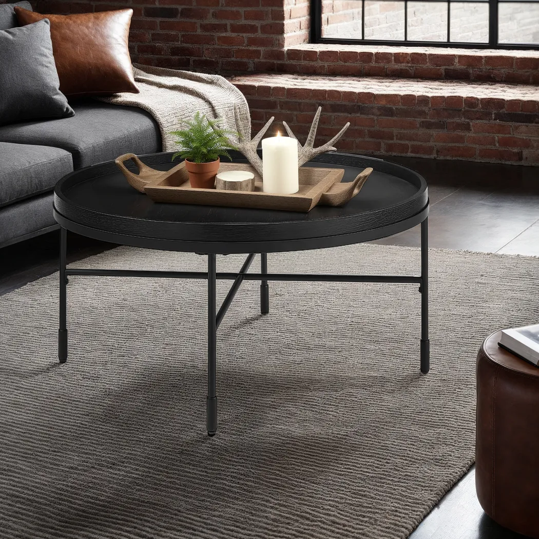 Barrhill Black Cocktail Table - Image 2